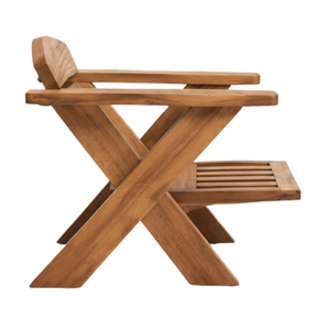 Conjunto de Sillas de Jardín Modernas de Madera de Teca Sólida, Muebles de Patio, Sillón de Lujo para Resort, Villa u Hotel - Product Image 5