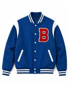 Red & White Solid <b>Leather</b> Varsity <b>Jacket</b> Windproof Breathable <b>Winter</b> Zipper Closure Casual Stand Collar Men OEM Service - Product Image 3