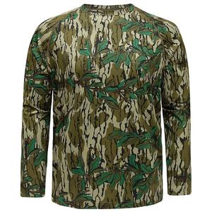 เสื้อยืดลายพราง Realtree สำหรับผู้ชาย ผ้าโพลีเอสเตอร์ 100% คอกลม แขนยาว เสื้อสำหรับล่าสัตว์และกิจกรรมกลางแจ้ง ระบายอากาศได้ดี เสื้อผ้าลายพรางสำหรับล่าสัตว์ - Product Image 1