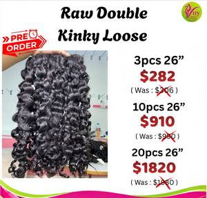 Precio al por mayor, gran stock, extensiones de cabello humano natural virgen, paquetes de cabello vietnamita virgen rizado suelto, doble trama a máquina - Product Image 1