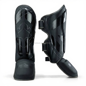 Protections de tibia et coussinets d'entraînement Muay Thai en cuir PU pour la protection MMA et de boxe - Product Image 2