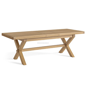 Ensemble de table à manger en bois minimaliste avec 8 chaises à dossier échelle, style farmhouse, mobilier de maison, design durable pour salle à manger - Product Image 2