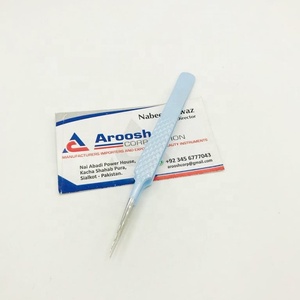 Vente en gros de pinces pointues à extension de cils en acier inoxydable de haute qualité avec logo personnalisé professionnel Pochette en PVC - Product Image 5