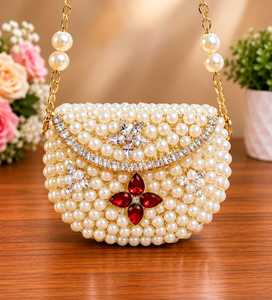 Stone <b>Work</b> kundan Clutch - Product Image 1