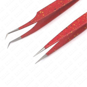 Professional Stainless Steel Eyelash Extension Tweezers Pointed Fiber Tip Volume Lash Isolation <b>Tool</b> with Custom Logo - Product Image 3