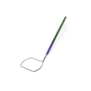 Espejo Cuadrado de Titanio Arcoíris de Acero Inoxidable al por Mayor para Extensiones de Pestañas, Espejo OEM de Marca Privada para Técnicos de Pestañas, para Salón - Product Image 4