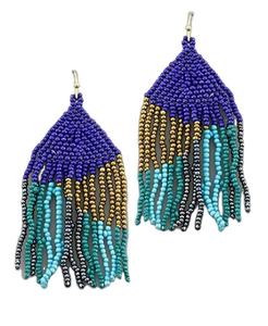 Pendientes de Cangrejo Rojo con Diseño Magnífico, Hechos a Mano con Cuentas y Bordados, Joyería para Niñas de la India - Product Image 4