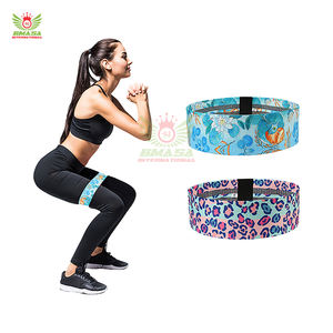 ชุดยางยืดออกกำลังกายสำหรับบริหารสะโพกผู้หญิง แบบวงกลม กว้าง กันลื่น สำหรับออกกำลังกายกล้ามเนื้อก้น ทำจากโพลีเอสเตอร์คุณภาพสูง - Product Image 5