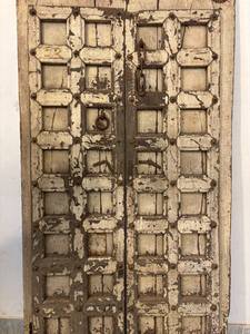Panneaux de porte en bois massif antique avec cadre sculpté à la main, écologiques, pour chambre, salle à manger, cuisine, salon, extérieur, meubles de maison - Product Image 5