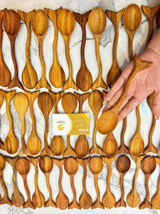 Cuchara de Madera con Forma de Cola de Pez Natural, Hecha a Mano en Vietnam, Utensilios de Cocina Ecológicos, Proveedor de Exportación al por Mayor - Product Image 3