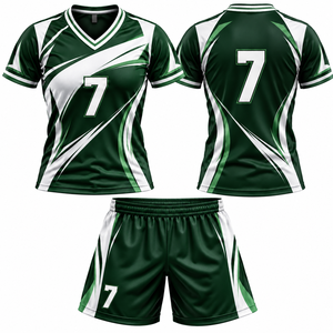 Wholesale Volleyball Uniform Manufacturer Custom Teamwear Jersey Shorts Set Athletic Performance Sports Apparel <b>for</b> <b>Clubs</b> UNISEX - Product Image 4