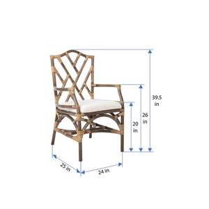 Chaises de jardin en rotin naturel faites à la main, meubles d'extérieur tressés écologiques, artisanat pour la maison, Hanoi Vietnam, vente en gros - Product Image 5