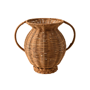 Jarrón decorativo rústico de ratán, jarrón de mesa de ratán natural, macetas vintage para decoración del hogar y hoteles, de Vietnam. - Product Image 3