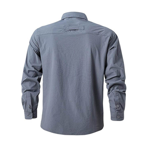 Chemise de pêche à séchage rapide pour homme, boutonnée, manches longues, protection UV, fabricant OEM - Product Image 2