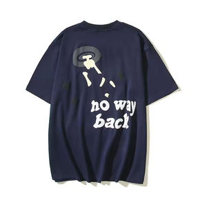 Custom 100% Cotton Made Puff Printing T-Shirt Good Quality Men Puff Printing T-Shirt Crew Neck Quick Dry Lightweight Men T-Shirt - Product Image 3