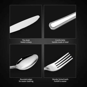 Set di posate e stoviglie da 16 pezzi per uso domestico, spedizione USPS esclusiva - Product Image 6