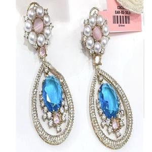 Pendientes de Diseño Glamurosos con Toque Brillante, Pendientes Fusion para Mujeres y Chicas, para Looks de Noche, para Fiestas, Moda - Product Image 1