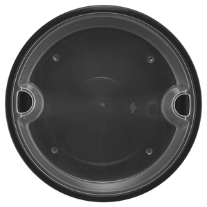 Black <b>Plastic</b> Takeaway Bowl With Clear <b>Lid</b> Disposable Food <b>Container</b> Modern Style,50oz - Product Image 2