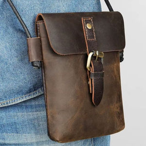 Bolso Bandolera Cruzado de Cuero Unisex a la Moda - Product Image 1