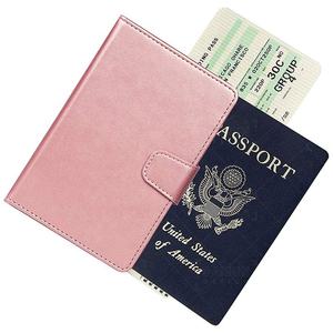 Cartera de Cuero PU Genuino Hecha a Mano para Hombre, con Cierre Abierto, Bloqueo RFID, para Pasaporte, con Logotipo Personalizado - Venta al Por Mayor - Product Image 2