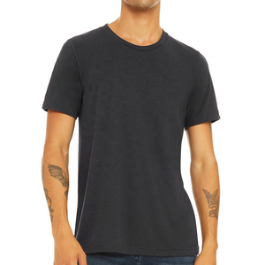 Usine en gros hommes 100% coton 5% Spandex T-Shirt personnalisé du Bangladesh col rond uni solide motif orienté vers l'exportation - Product Image 3