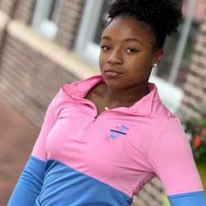 Pull tricoté décontracté bicolore à col zippé pour femmes Jack and Jill, avec logo personnalisé, blocs de couleur, vente en gros OEM - Product Image 5