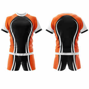 New Arrival Custom Made Comfortable Rugby Uniforms Breathable Unisex Sports Wear Top Selling Football Jersey & Shorts for Adults - Product Image 1