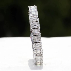 Pulseras Cuadradas de Oro Amarillo de 10k con Diamantes de Moissanita de Calidad de Exportación para Unisex, Pulseras de Moissanita Estilo Hip Hop - Product Image 2