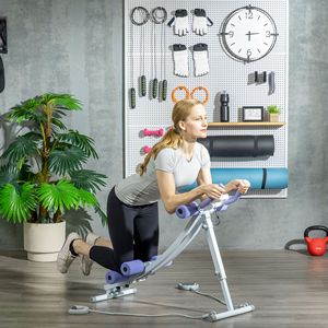 Sistema Pieghevole per Palestra Domestica con Angolo Regolabile, Attrezzatura per Addominali con Bande di Resistenza per Esercizi di Core e Addome - Product Image 2