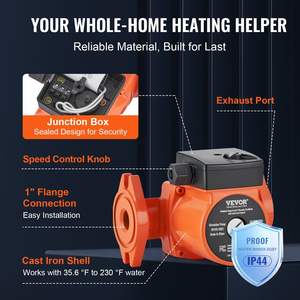 ปั๊มน้ำร้อนแบบหมุนเวียน UPS15-58FC 110V 82W 17 GPM สำหรับระบบไฟฟ้า RV - Product Image 6