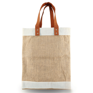 Bolsa de Mano Laminada Premium R. D. Bag House 15x14 con Asas de Cuero |   Cierre de Tirón con Diseño Decorativo Personalizado para Compras - Product Image 3