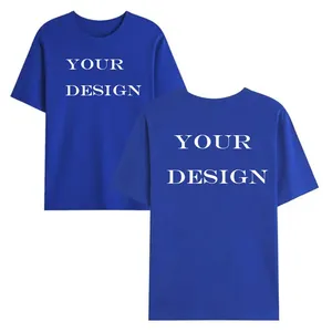 100% Cotton Unisex Front Logo Knitted Hip Hop Style Anti-Wrinkle Regular Fit T-Shirts <b>Half</b> <b>Sleeve</b> Solid O-Neck 210g - Product Image 4