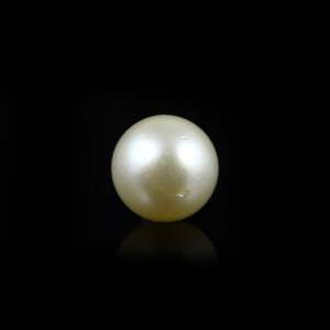 Loose 9.1 Carat Premium Seawater Pearl-8-9mm AA Grade Drop Shape White Pink Gemstone for Fine Jewelry - Product Image 1