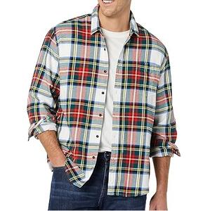 Camisas de Franela para Hombre de Alta Calidad, Más Vendidas, Antiarrugas, Manga Larga, Cuello Camisero, Transpirables y Elegantes - Product Image 1