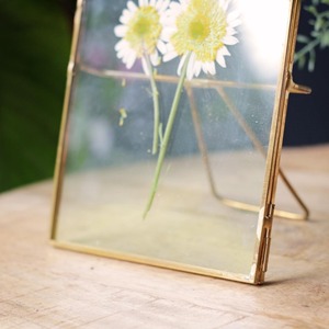 Cadre photo en laiton de haute qualité, rectangulaire, en verre, vertical, fait main, pour table - Product Image 4