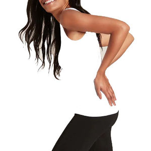 Nouvel arrivage : Débardeur de sport pour femme en coton uni, idéal pour le yoga et le fitness, résistant aux chocs, grandes tailles, service OEM - Product Image 4