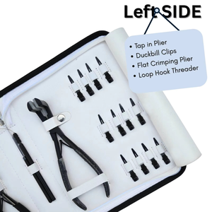Kit de 4 Pinzas de Acero Inoxidable para Extensiones de Cabello con Micro Clips |   Alta Calidad, Tamaño y Color Personalizables |   CLASTY INSTRUMENTS Profesional - Product Image 5