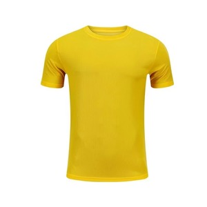 T-shirt décontracté pour homme, bleu, à manches courtes, col rond, coupe oversize, séchage rapide, respirant, écologique, en polyester/coton tricoté, couleur unie - Product Image 6