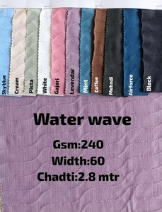 Couvre-lit matelassé SerenaLuxe 240 GSM à texture crêpe effet vague d'eau et tissu d'ameublement de luxe pour la maison - Product Image 3