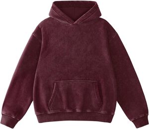 Sudadera con Capucha Unisex Azul Claro, Modelo 2026, Corte Holgado, Felpa de Algodón, Diseño Casual con Bolsillos, Color Sólido, para Otoño - Product Image 4