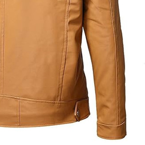 Chaqueta de Cuero Elegante de Alta Calidad para Hombre, Venta al Por Mayor OEM, Cómoda y Casual para Uso Diario - Product Image 6