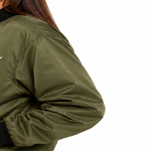 Chaqueta Bomber Casual para Mujer, Clásica, de Manga Larga con Cierre, Ropa Contemporánea, Chaqueta Bomber con Cierre Completo para un Estilo de Vida Moderno - Product Image 6