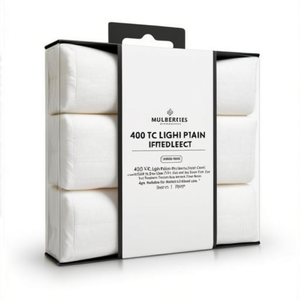 400 TC Light Plain <b>Fitted</b> Bed <b>Sheet</b> Set American Style Solid <b>Pattern</b> Twin Size for Home Hotel Use 4pcs Includes for Hospital Use - Product Image 1