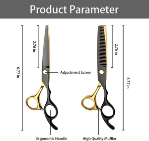 Kit de Peluquería Profesional para el Cuidado del Cabello, Tijeras de Acero Inoxidable para Adelgazar el Cabello, Herramientas de Estilismo - Product Image 3