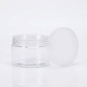 Round Clear PET <b>Plastic</b> Candy Buffet <b>Jar</b> with Wide Mouth Screw Lid for Cookie Chocolate Snack Packaging Vietnam Factory - Product Image 2
