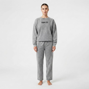 Conjunto Deportivo Oversize para Mujer, Sudadera con Lavado Ácido y Pantalones Jogger, Dos Piezas, Ropa Casual de Moda Urbana, OEM ODM - Product Image 4