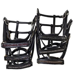 Harnais en cuir de cheval avec plaque de protection - Product Image 1