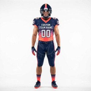 Uniformes de football personnalisés avec une coupe athlétique pour les équipes de tackle, construction en maille extensible - Product Image 1