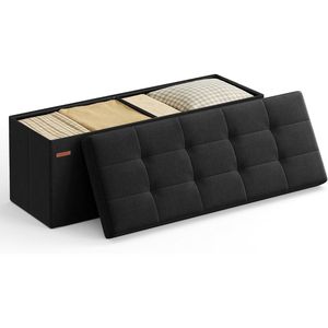 Banc de rangement pliable de 43 pouces, repose-pieds et banc de lit, capacité de 660 lb, utilisation en atelier - Product Image 1