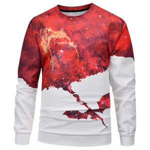 Sudadera de cuello redondo para hombre, corte regular, informal, de punto, poliéster, para otoño - Product Image 6